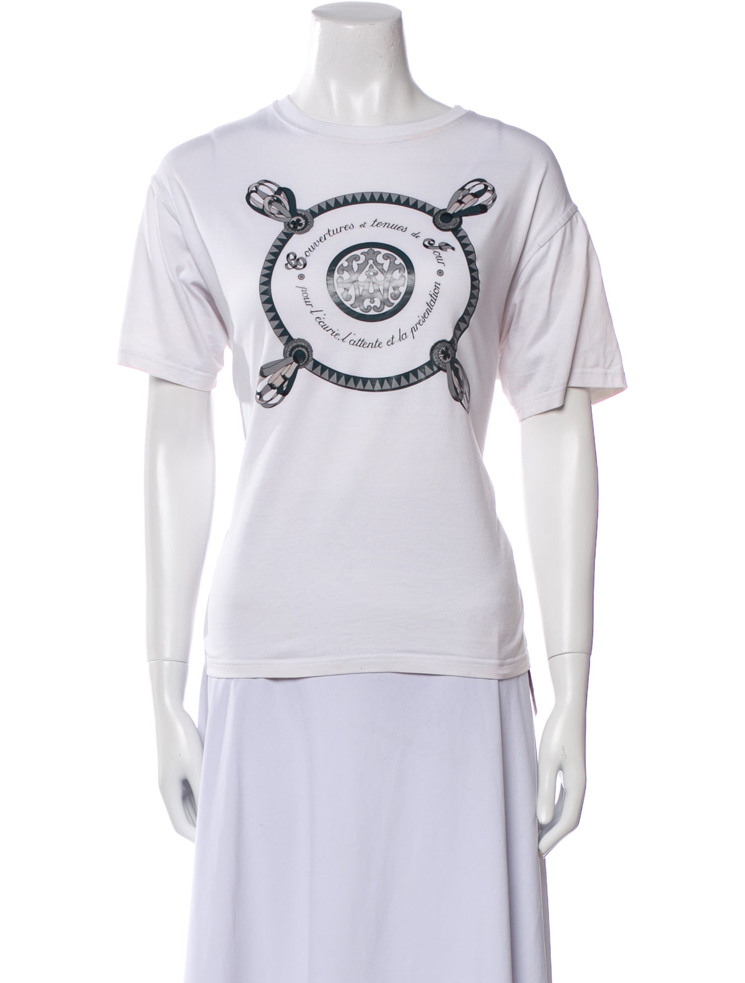 Hermès Graphic Print Crew Neck T-Shirt